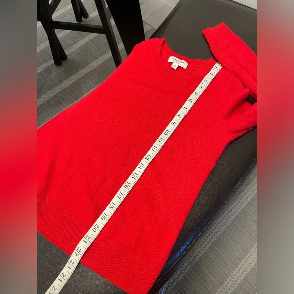 Nordstrom 100% cashmere long sleeves sweater top XS